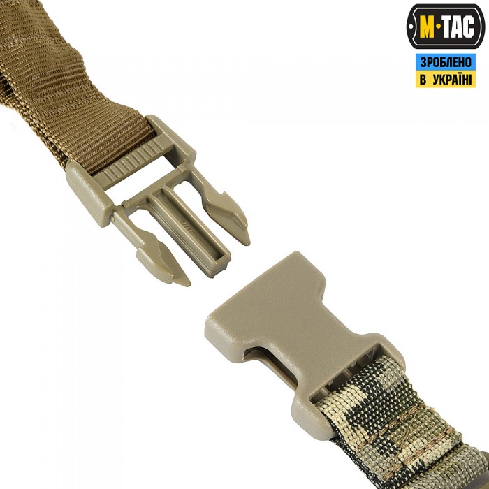 Ремінь збройовий M-Tac одноточковий еластичний, Coyote Ремінь збройовий M-Tac одноточковий еластичний, Coyote