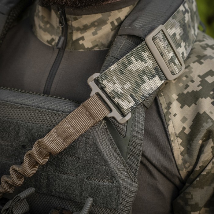Ремінь збройовий M-Tac одноточковий еластичний, Coyote Ремінь збройовий M-Tac одноточковий еластичний, Coyote