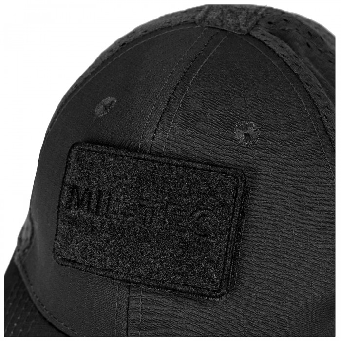 Бейсболка MIL-TEC Net Baseball Cap Black с сеткой Бейсболка MIL-TEC Net Baseball Cap Black с сеткой