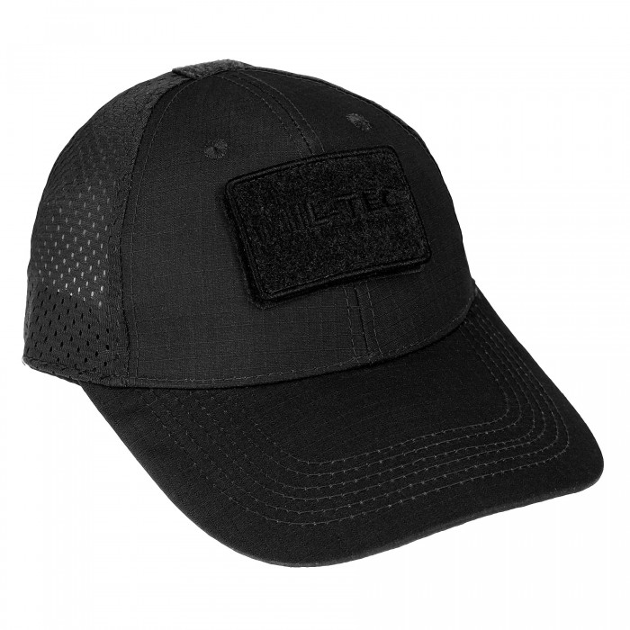 Бейсболка MIL-TEC Net Baseball Cap Black с сеткой Бейсболка MIL-TEC Net Baseball Cap Black с сеткой