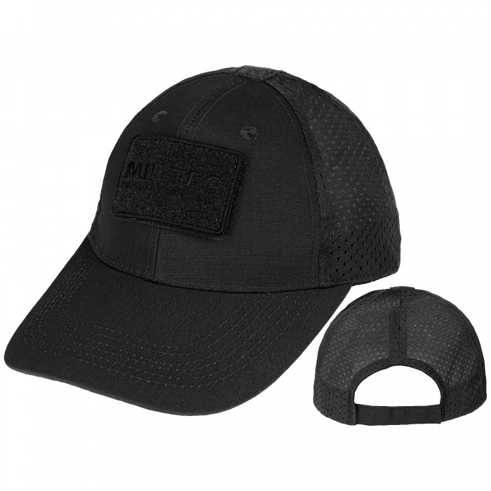 Бейсболка MIL-TEC Net Baseball Cap Black с сеткой Бейсболка MIL-TEC Net Baseball Cap Black с сеткой