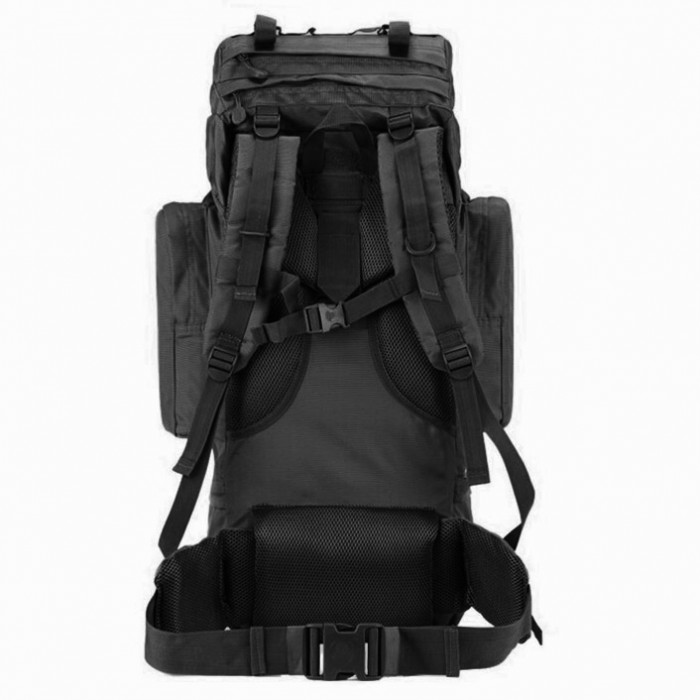 Рюкзак польовий з рамою 75L Black Рюкзак польовий з рамою 75L Black