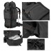 Рюкзак польовий з рамою 75L Black