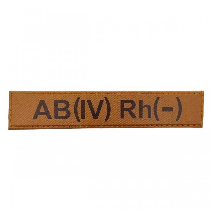 Военный шеврон группа крови AB(IV) Rh(-), Coyote Военный шеврон группа крови AB(IV) Rh(-), Coyote