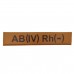 Военный шеврон группа крови AB(IV) Rh(-), Coyote