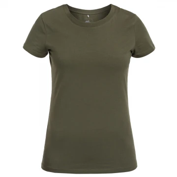 Футболка T-Shirt жіноча Helikon з органічної бавовни Slim, Olive Green
