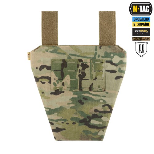 Фартух протиуламковий з балістичним пакетом 2 клас (BRONYX) M-Tac Laser Cut, MultiCam