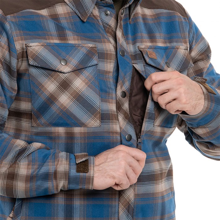 Сорочка Helikon Winter Warden Long Sleeve - Forest Blue Plaid, Блакитний Сорочка Helikon Winter Warden Long Sleeve - Forest Blue Plaid, Блакитний