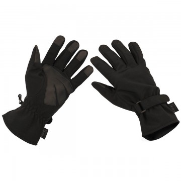 Рукавиці сенсорні MFH SoftShell Чорні, Black