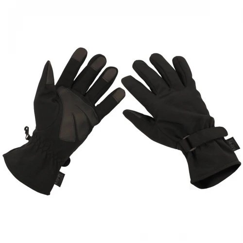 Рукавиці сенсорні MFH SoftShell Чорні, Black