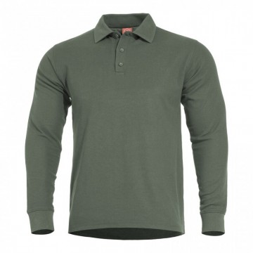 Поло з довгим рукавом Pentagon ANIKETOS Camo Green