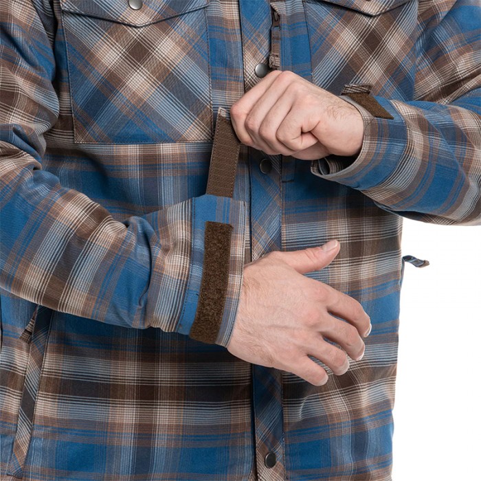 Сорочка Helikon Winter Warden Long Sleeve - Forest Blue Plaid, Блакитний Сорочка Helikon Winter Warden Long Sleeve - Forest Blue Plaid, Блакитний