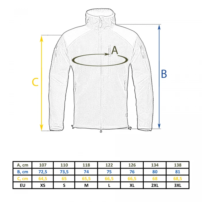Кофта флісова Helikon-Tex Alpha Hoodie Jacket Grid Fleece Coyote Кофта флісова Helikon-Tex Alpha Hoodie Jacket Grid Fleece Coyote