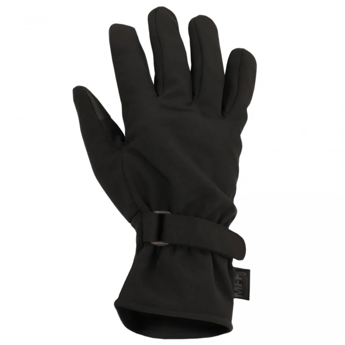 Рукавиці сенсорні MFH SoftShell Чорні, Black Рукавиці сенсорні MFH SoftShell Чорні, Black