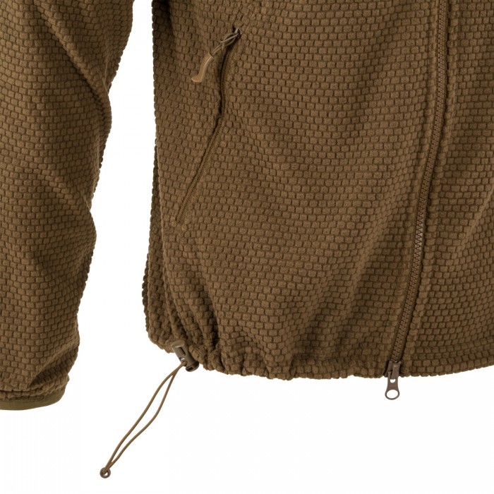 Кофта флісова Helikon-Tex Alpha Hoodie Jacket Grid Fleece Coyote Кофта флісова Helikon-Tex Alpha Hoodie Jacket Grid Fleece Coyote