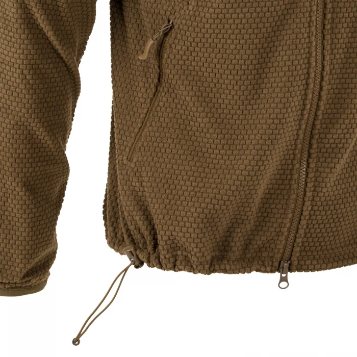 Кофта флісова Helikon-Tex Alpha Hoodie Jacket Grid Fleece Coyote Кофта флісова Helikon-Tex Alpha Hoodie Jacket Grid Fleece Coyote