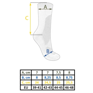 Носки короткие термоактивные CoolMax® Socks Black Черные