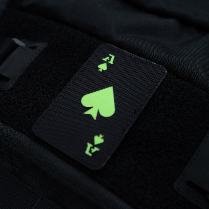 M-Tac нашивка Ace of Spades Laser Cut Black/GID, Black M-Tac нашивка Ace of Spades Laser Cut Black/GID, Black