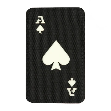 M-Tac нашивка Ace of Spades Laser Cut Black/GID, Black