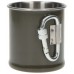 Кружка стальная MIL-TEC 250 ml с карабином Olive