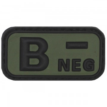 Нашивка група крові B(III) Rh- Olive