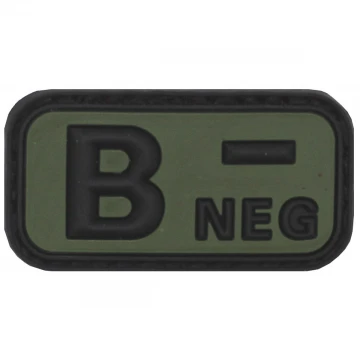 Нашивка группа крови B(III) Rh- Olive
