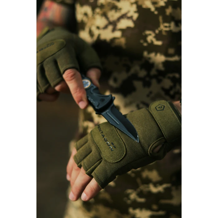 Рукавиці тактичні безпалі Pentagon Duty Mechanic 1/2 Gloves Olive Green Рукавиці тактичні безпалі Pentagon Duty Mechanic 1/2 Gloves Olive Green
