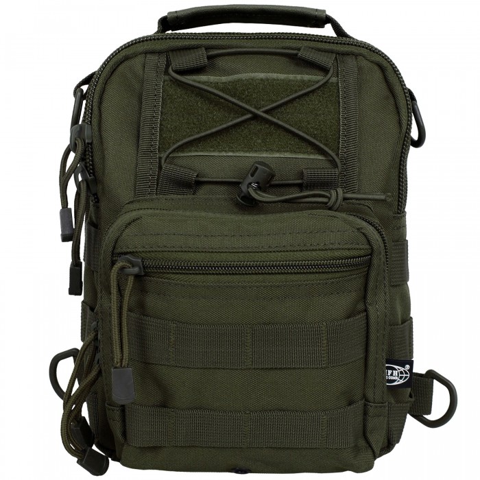 Рюкзак однолямочний MFH Shoulder Bag Olive Рюкзак однолямочний MFH Shoulder Bag Olive