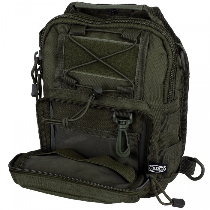 Рюкзак однолямочний MFH Shoulder Bag Olive Рюкзак однолямочний MFH Shoulder Bag Olive