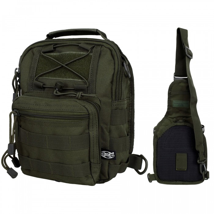 Рюкзак однолямочний MFH Shoulder Bag Olive Рюкзак однолямочний MFH Shoulder Bag Olive
