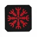 M-Tac нашивка шлем Ужаса Laser Cut Black/Red