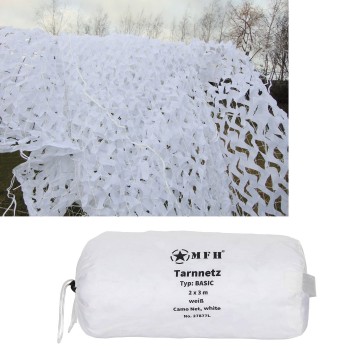 Маскувальна сітка MFH Camo Net «Basic» 2x3 м White