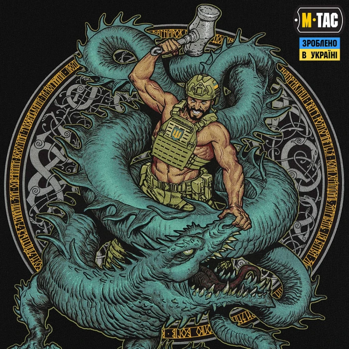 Футболка M-Tac Ragnarok Cotton Hard, Black Футболка M-Tac Ragnarok Cotton Hard, Black
