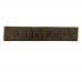 Військовий шеврон група крові AB(IV) Rh(-), Dark olive
