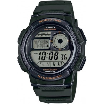 Часы Casio AE-1000W-3AVEF, Зелёный