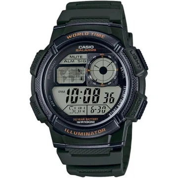 Годинник Casio AE-1000W-3AVEF, Зелений