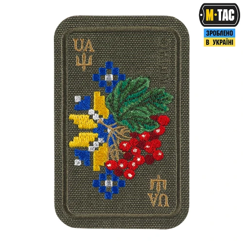 Нашивка M-Tac Орнамент Калина, Ranger Green