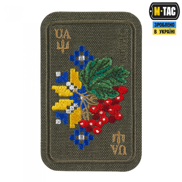 Нашивка M-Tac Орнамент Калина, Black Нашивка M-Tac Орнамент Калина, Black