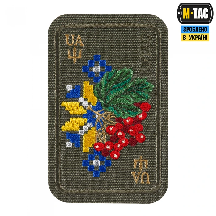 Нашивка M-Tac Орнамент Калина, Ranger Green Нашивка M-Tac Орнамент Калина, Ranger Green
