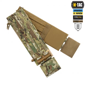 Камербанд с баллистическими пакетами 2-го класса (FMS) для M-Tac Cuirass Elite, MultiCam, XS/S
