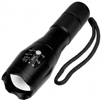 Фонарь тактический Deluxa Military Torch Black