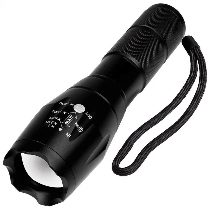 Ліхтар тактичний Deluxa Military Torch Black Ліхтар тактичний Deluxa Military Torch Black