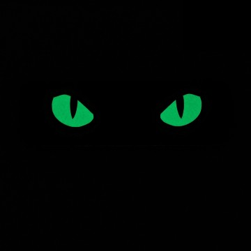 M-Tac нашивка Cat Eyes (Type 2) Laser Cut Ranger Green/GID