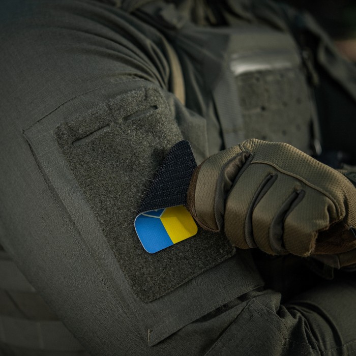 M-Tac нашивка флаг Украины с гербом (80х50 мм) вертикальная Full Color/GID M-Tac нашивка флаг Украины с гербом (80х50 мм) вертикальная Full Color/GID