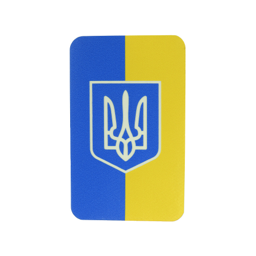 M-Tac нашивка флаг Украины с гербом (80х50 мм) вертикальная Full Color/GID