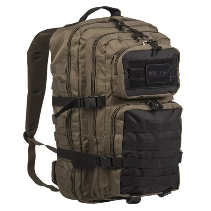 Рюкзак тактичний MIL-TEC US Assault Large 36л Олива/Чорний, Olive Рюкзак тактичний MIL-TEC US Assault Large 36л Олива/Чорний, Olive