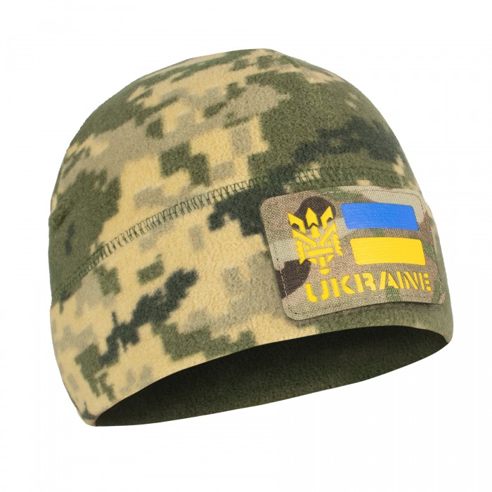 Шапка флисовая Vik-Tailor з липучками Velcro MM-14 (пиксель ЗСУ) Шапка флисовая Vik-Tailor з липучками Velcro MM-14 (пиксель ЗСУ)