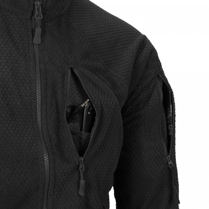Флисовая кофта Helikon Alpha Tactical - Black Флисовая кофта Helikon Alpha Tactical - Black