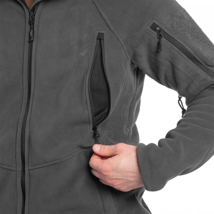 Флисовая кофта Helikon Patriot Mk2 Hybrid Fleece - Shadow Grey/Black Флисовая кофта Helikon Patriot Mk2 Hybrid Fleece - Shadow Grey/Black