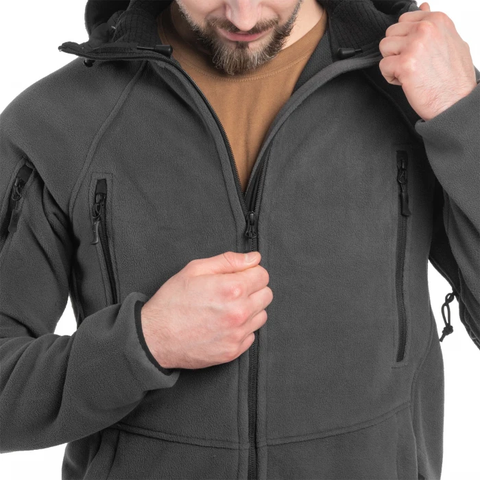 Флисовая кофта Helikon Patriot Mk2 Hybrid Fleece - Shadow Grey/Black Флисовая кофта Helikon Patriot Mk2 Hybrid Fleece - Shadow Grey/Black
